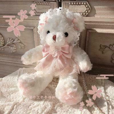 Blushing Angelic Kawaii Teddy Bag for Gen Z Streetwear Fashion