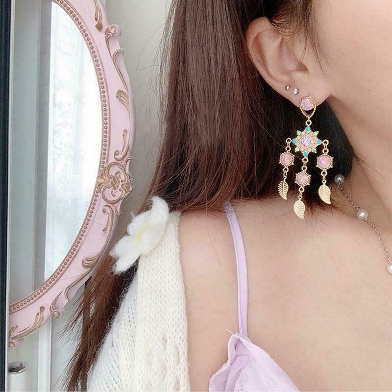 Boho Chic Fairycore Earrings for Gen Z and K-POP Fashion