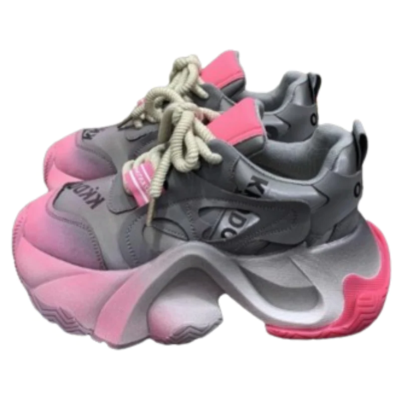 Chunky Neptune Night Sneakers: Gen Z K-POP Streetwear Y2K Fashion