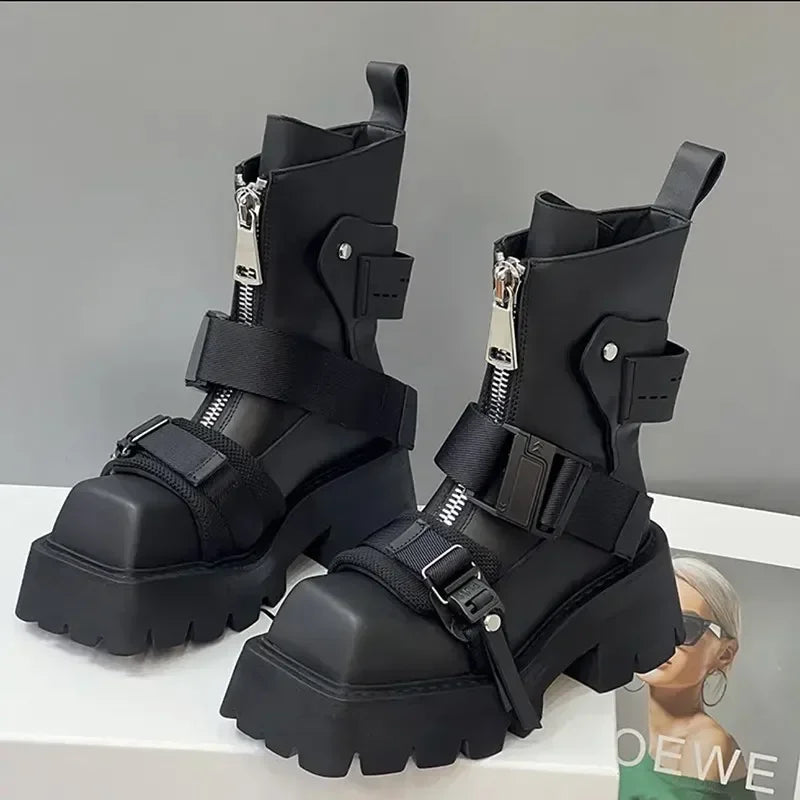 Chunky Platform Boots for Gen Z: Trendy K-POP Streetwear & Y2K Style