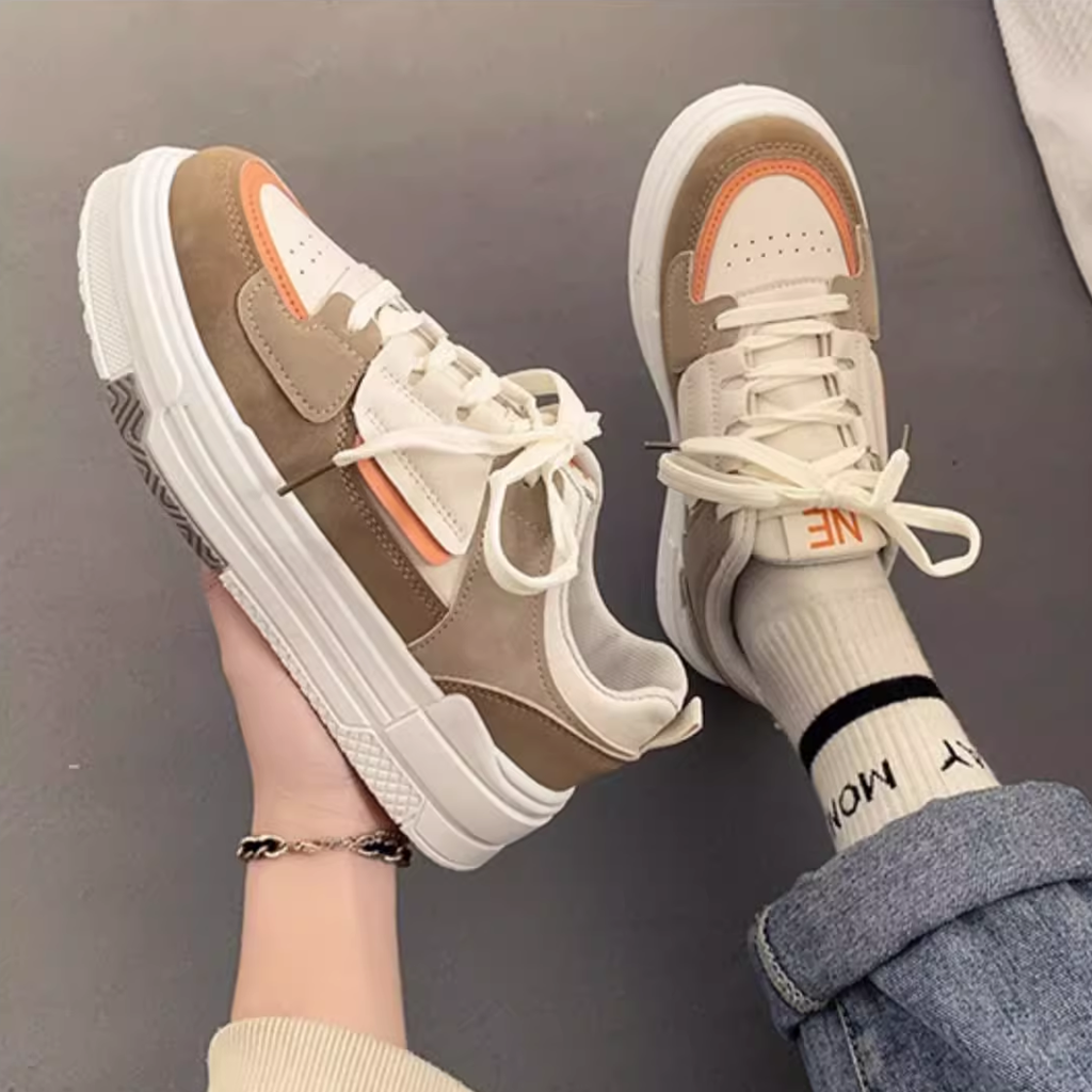 Chunky Sole Athletic Shoes: Trendy Streetwear Sneakers for Gen Z & K-POP Fashion