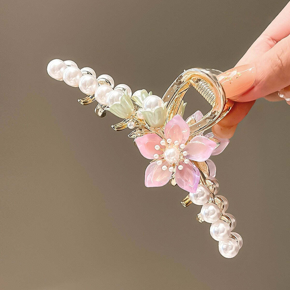 Coral & Pearl Garden Princesscore Hair Accessory for Gen Z & K-POP Fashion