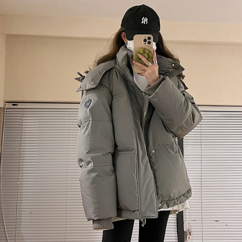 Cozy Winter Jacket for Gen Z: Trendy K-POP Streetwear with Y2K Vibes