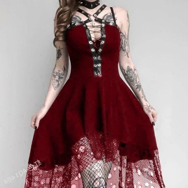 Dark Fairycore Dress for Gen Z: Lady of Moonlit Nights, Y2K Streetwear