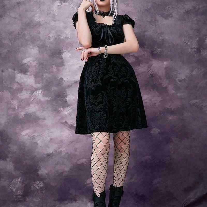 Dark Fairycore Dress: Gen Z K-POP Streetwear for Y2K Style