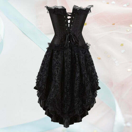 Dark Fairycore Princesscore Corset Dress Set with Skirt