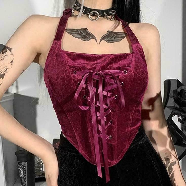 Dark Fairycore Princesscore Corset for Gen Z K-POP Streetwear