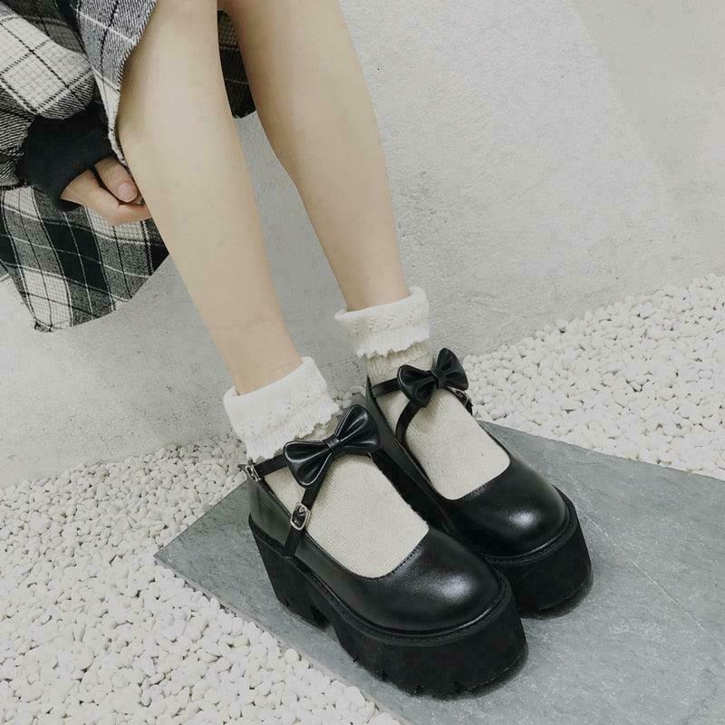 Dark Princesscore Licorice Sweetness Streetwear Shoes for Gen Z and K-POP Fashion