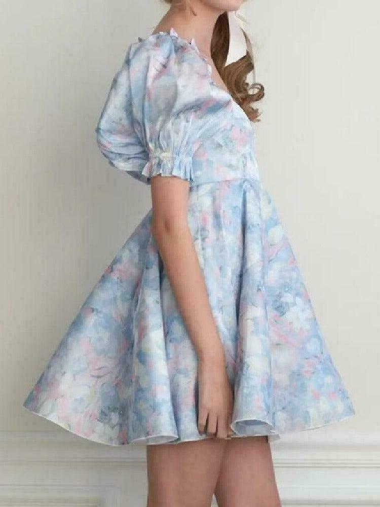 Dawn Sky Reflection Kawaii Fairycore Princess Dress for Gen Z Streetwear