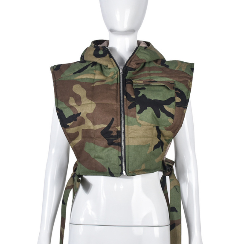 Desert Storm Sleeveless Streetwear Vest for Gen Z and K-POP Fashion