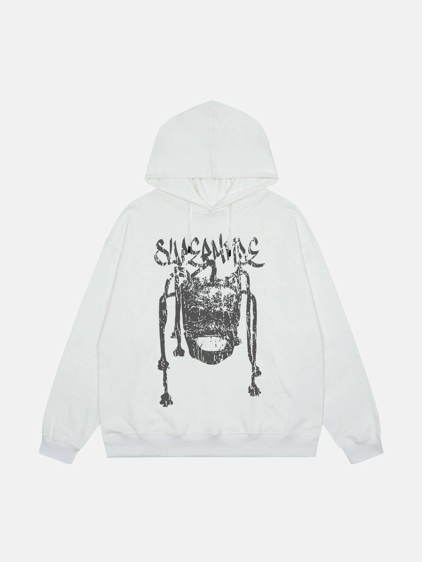 Dreadlock Print Avatar Streetwear Hoodie for Gen Z and K-POP Fashion