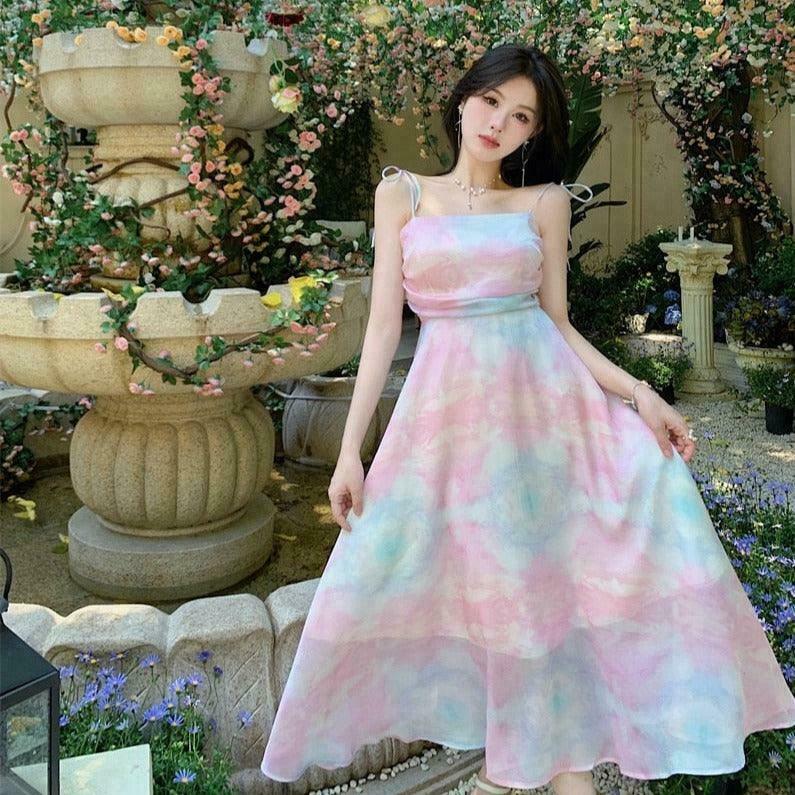 Dreamland Rainbow Fairy Princess Dress - Gen Z K-POP Streetwear Y2K