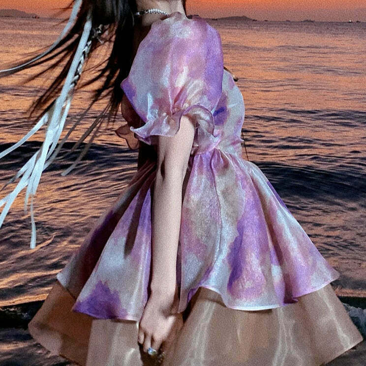 Eclipse Cove Fairycore Princess Dress for Gen Z K-POP & Y2K Fashion