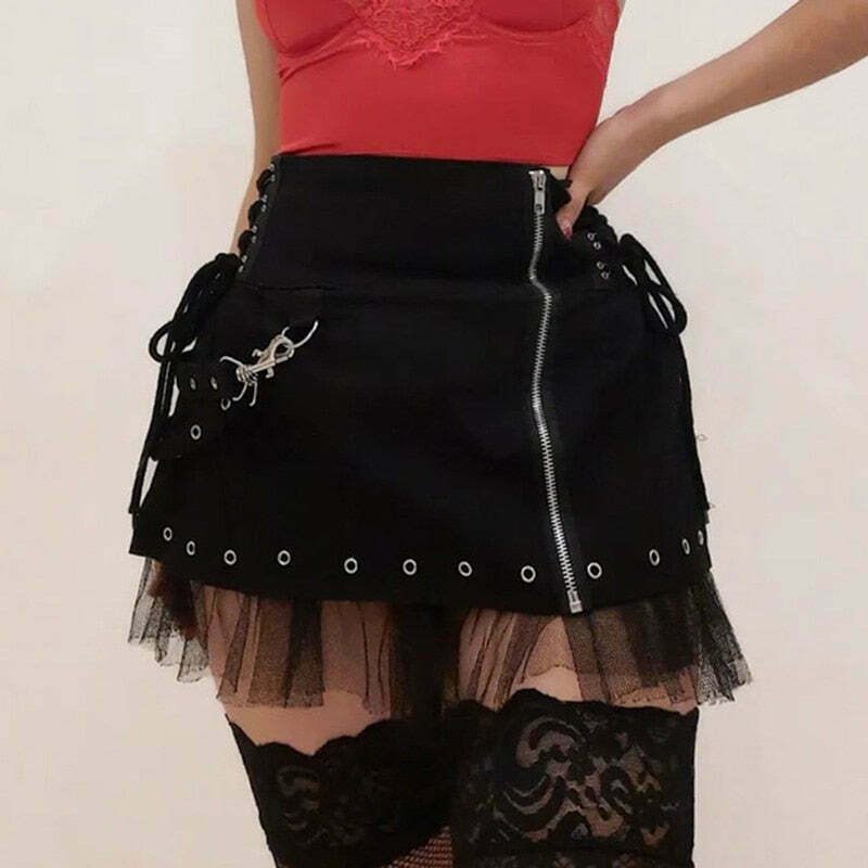 Fairycore Princess Skirt - Gen Z K-POP Streetwear Y2K Fashion