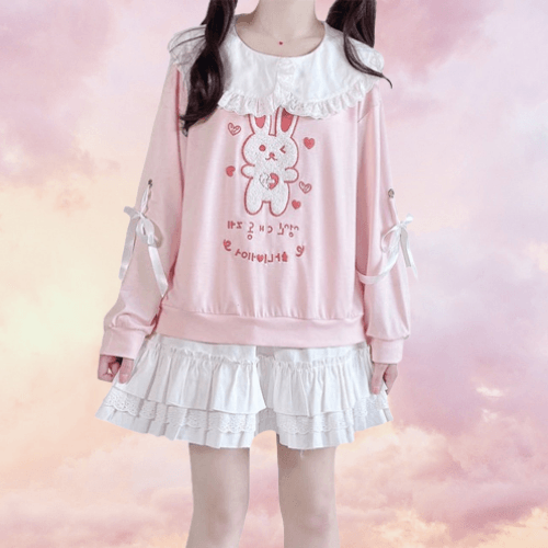 Fairycore Princesscore Sweater Top for Gen Z Fashionistas