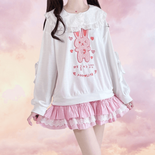 Fairycore Princesscore Sweater Top for Gen Z Fashionistas