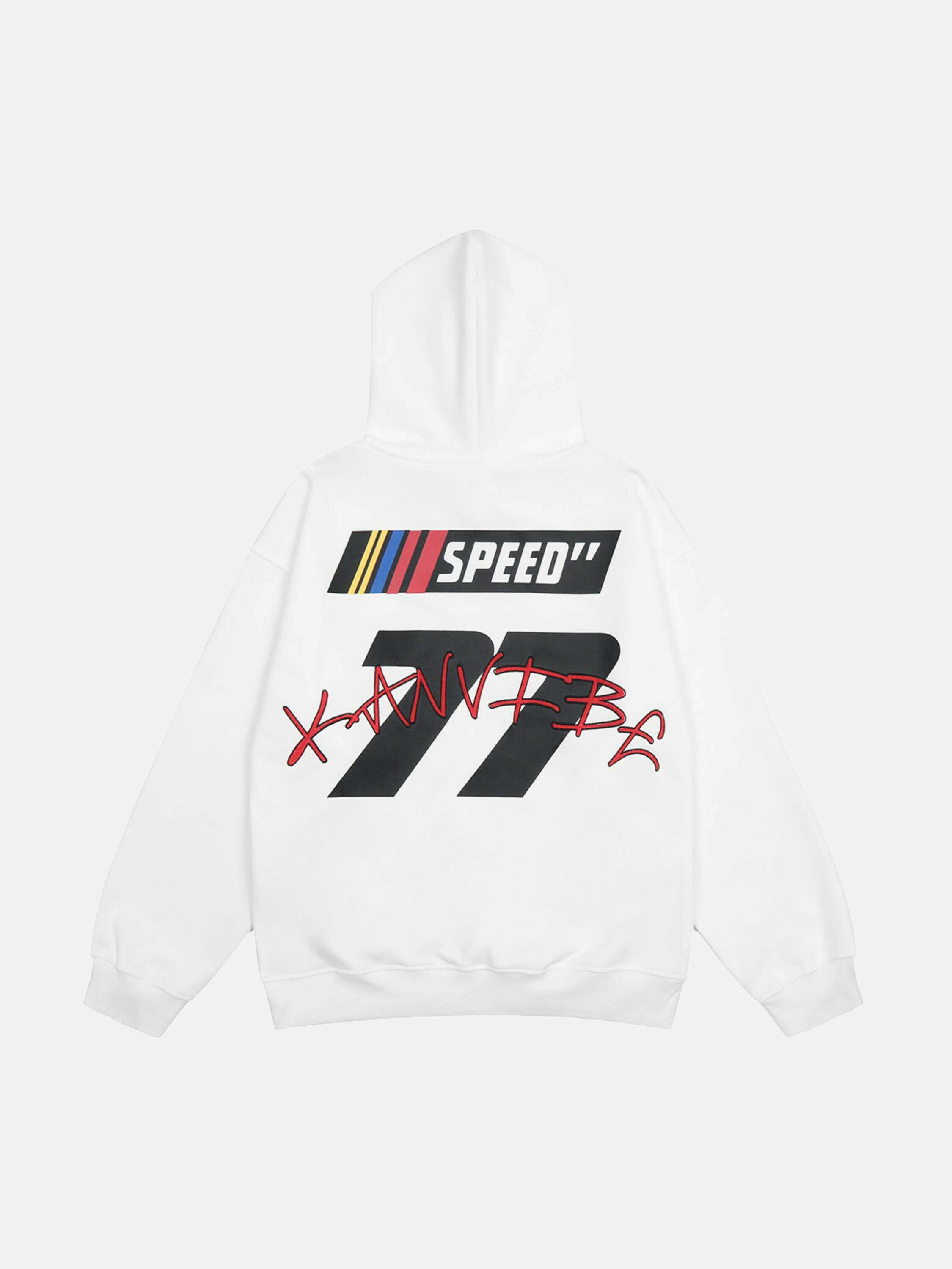 Fuzzy Digital Print Hoodie: Trendy Gen Z K-POP Streetwear