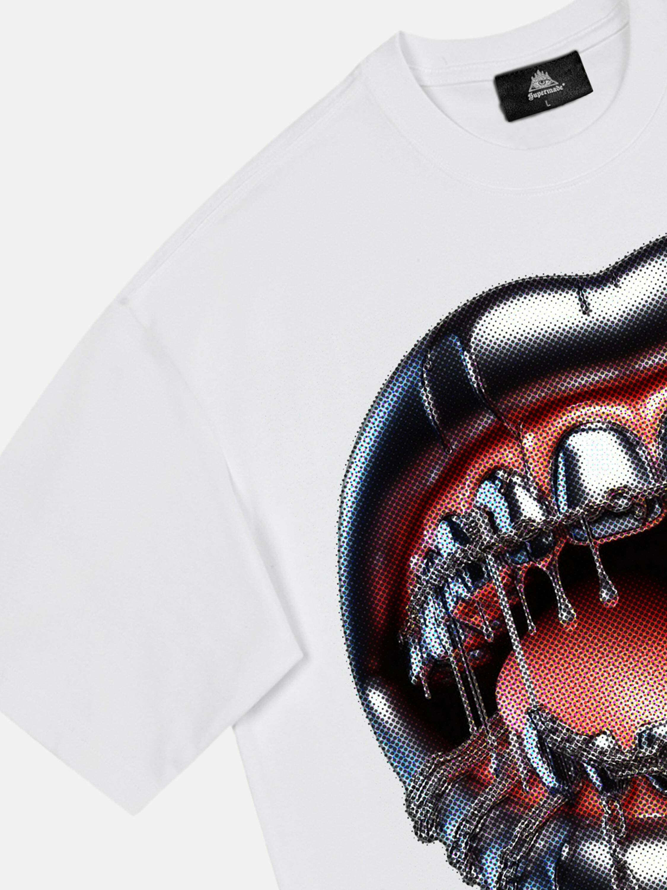 Gangster T-shirt: Y2K Streetwear for Gen Z with Iron & Bronze Teeth