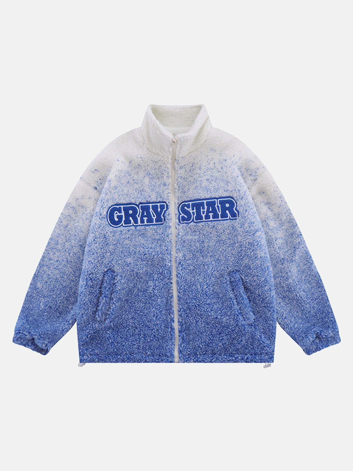 Gen Z Gradient Sherpa Jacket: K-POP Streetwear Y2K Fashion