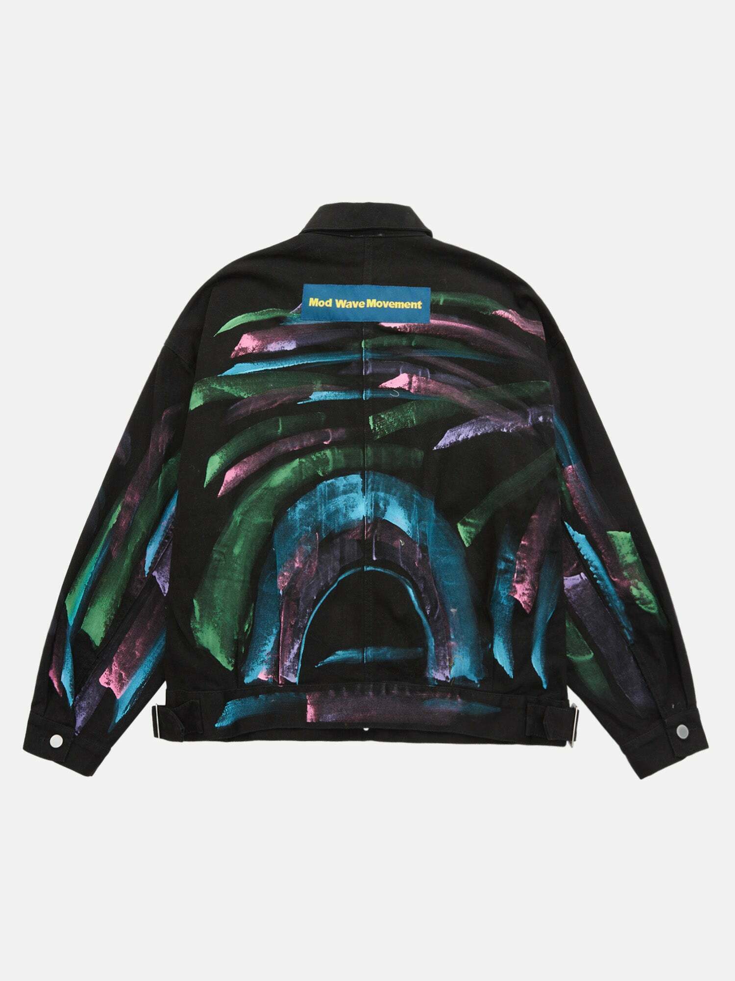 Gen Z Hip-hop Graffiti Denim Jacket for K-POP & Streetwear Fans