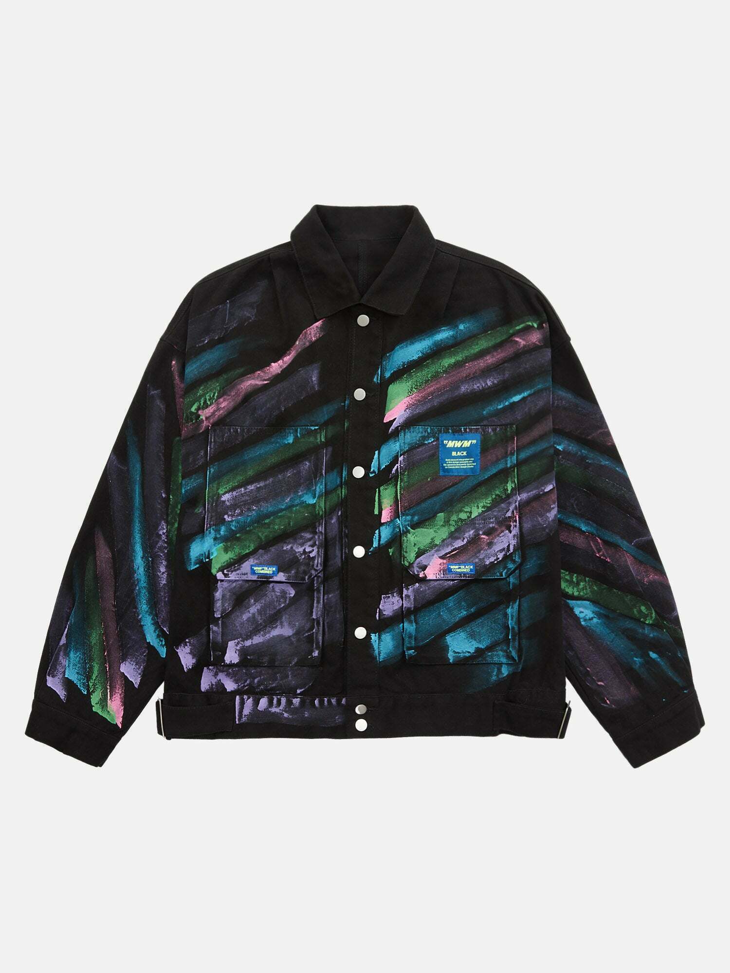 Gen Z Hip-hop Graffiti Denim Jacket for K-POP & Streetwear Fans