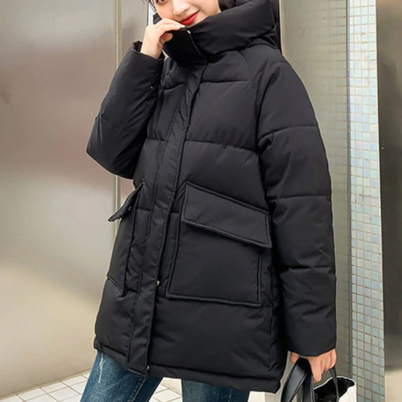 Gen Z K-POP Streetwear: Alessa Winter Jacket for Y2K Fashion