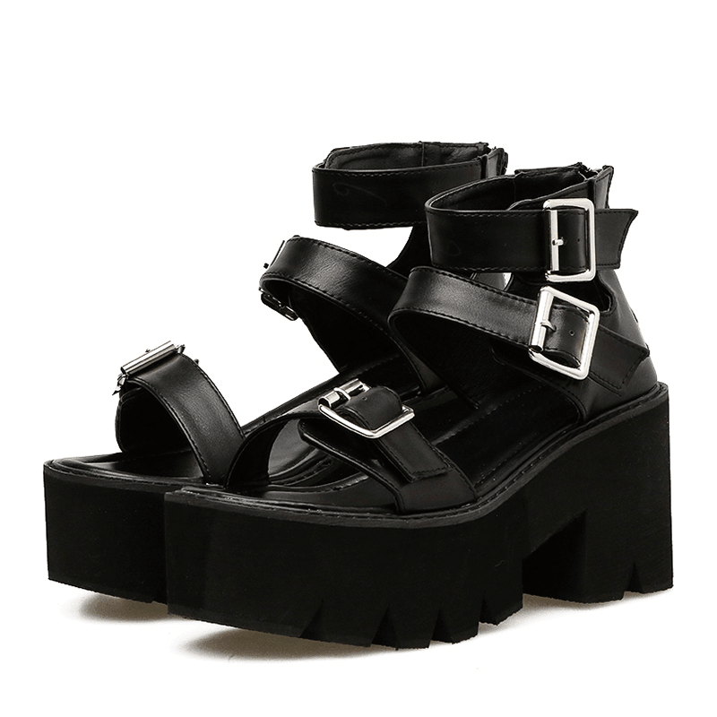 Gen Z K-POP Streetwear: Atlantis High Top Sandals for Y2K Style