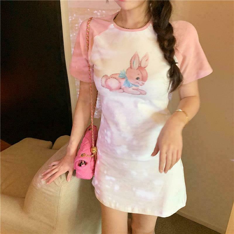 Gen Z K-POP Streetwear: Bunny Fairycore Princess Dress