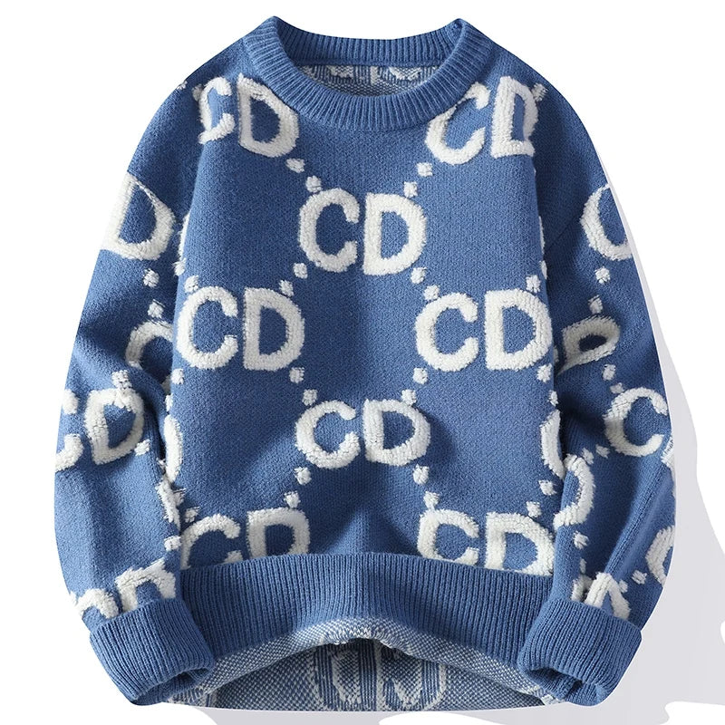 Gen Z K-POP Streetwear: CD Lux Y2K Sweater for Fashion Enthusiasts