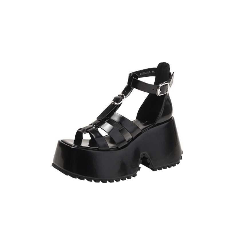 Gen Z K-POP Streetwear: Celeste Y2K Platform Sandals