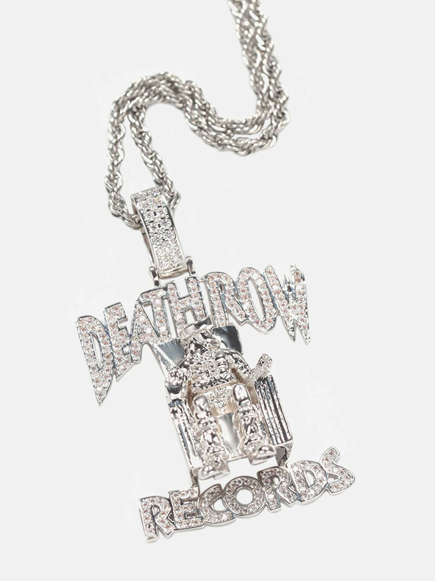 Gen Z K-POP Streetwear: DEATHROW Pendant for Y2K Fashion