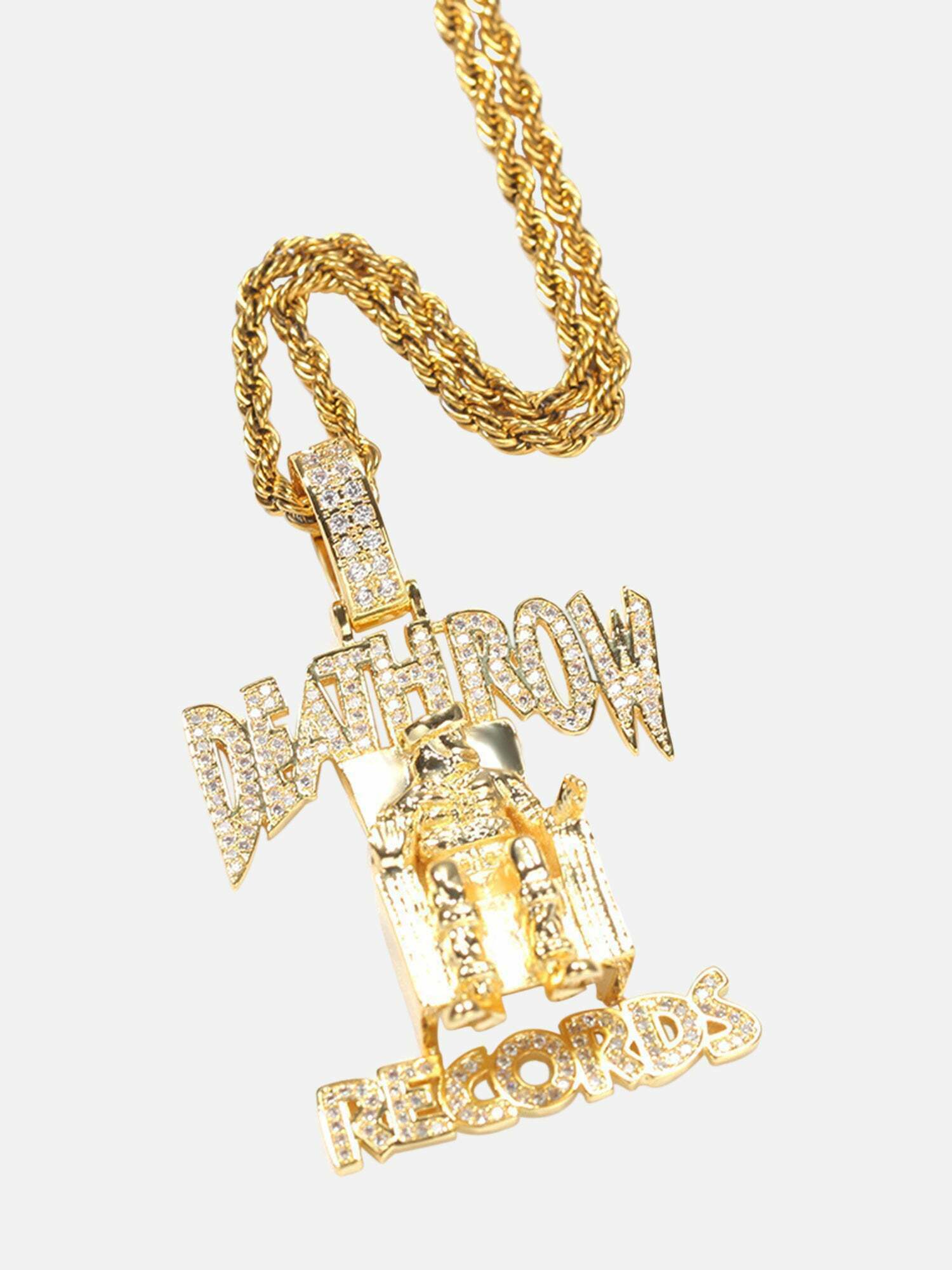 Gen Z K-POP Streetwear: DEATHROW Pendant for Y2K Fashion