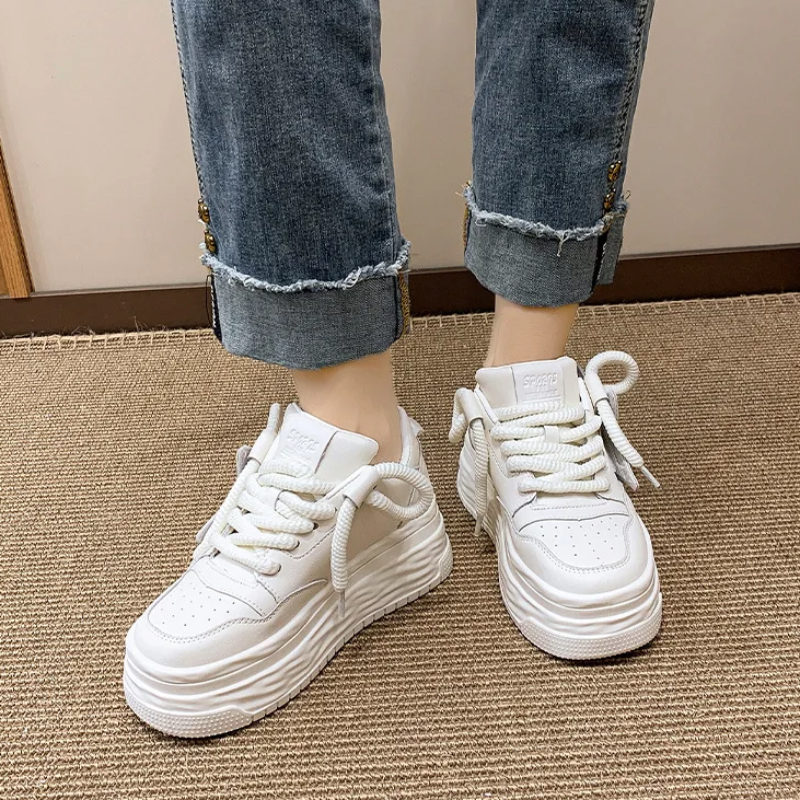 Gen Z K-POP Streetwear: FlashStar Platform Sneakers for Y2K Style