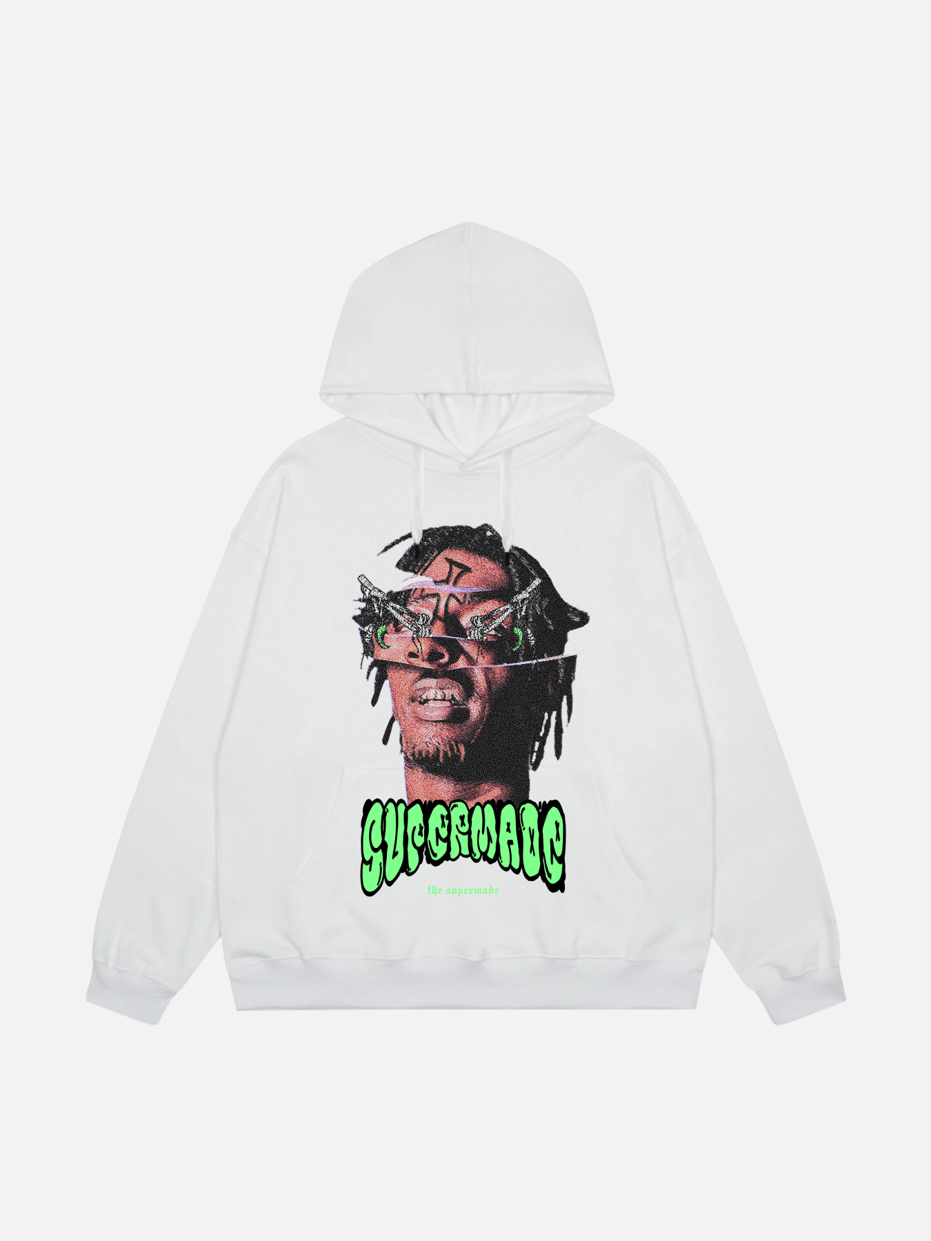 Gen Z K-POP Streetwear Hoodie with Rap Creator Design