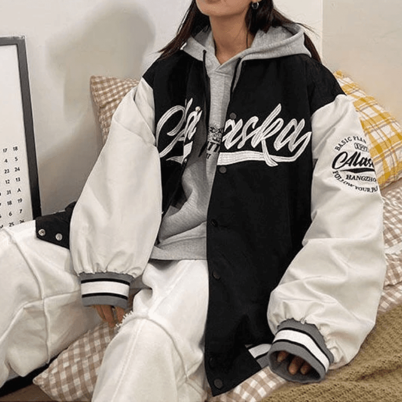 Gen Z K-POP Streetwear: Jane Varsity Jacket for Y2K Fashion