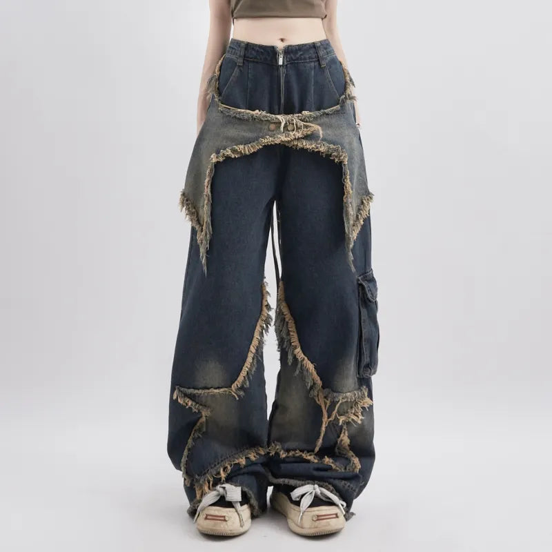 Gen Z K-POP Streetwear: Kendal Baggy Jeans for Y2K Fashion