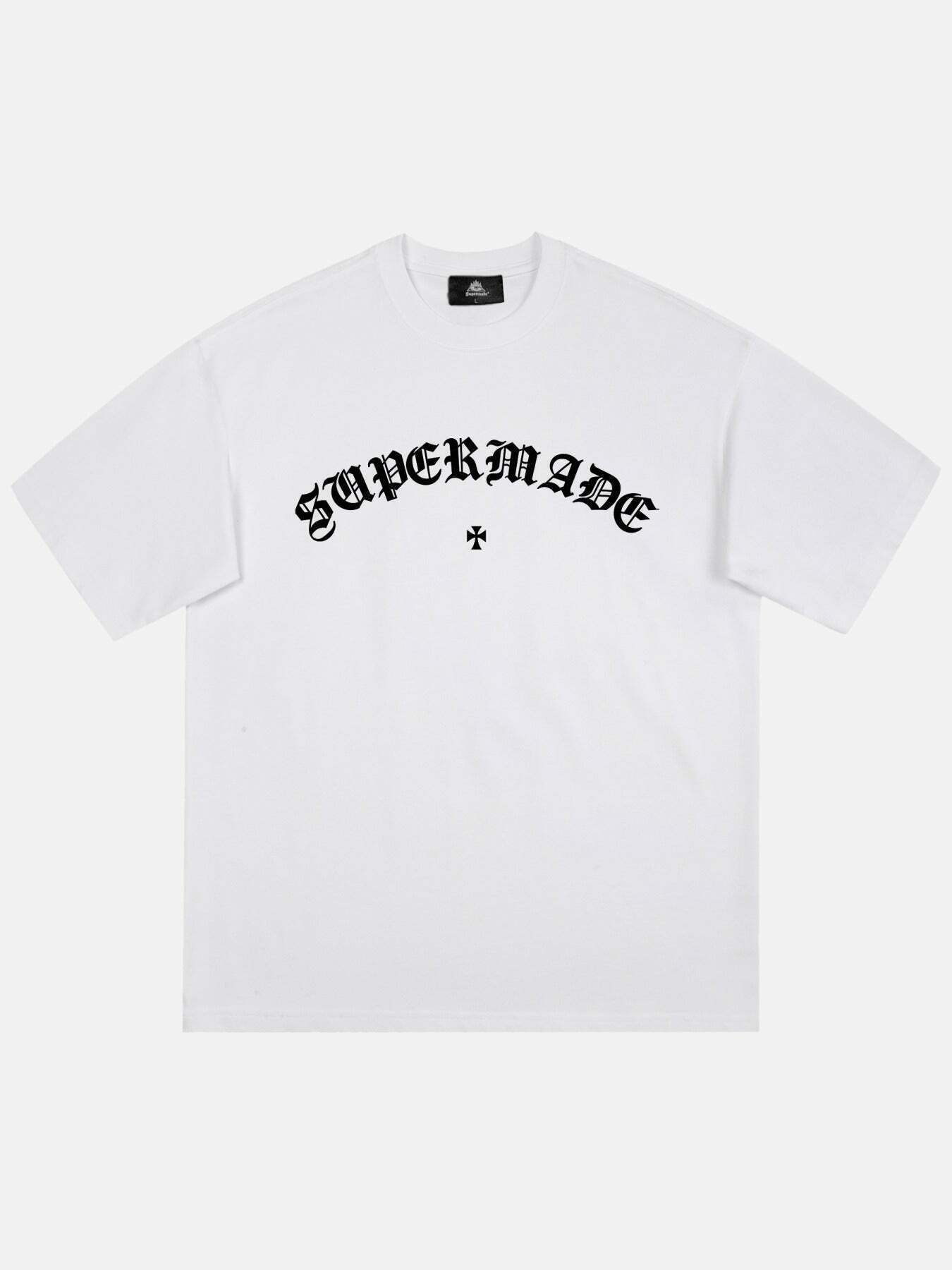 Gen Z K-POP Streetwear: Logo Print Tee for Y2K Fashion