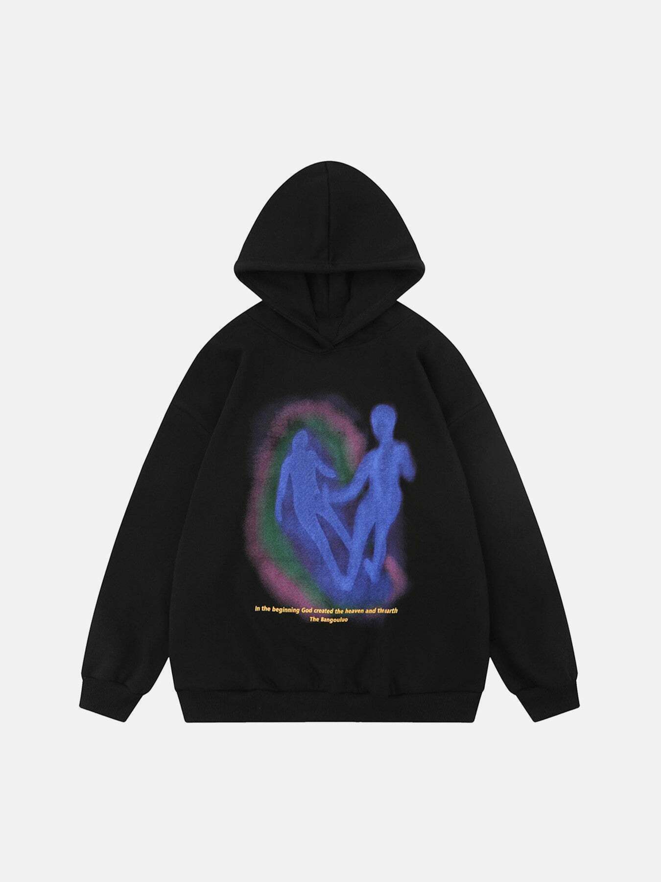 Gen Z K-POP Streetwear: Mannequin Ghost Hoodie for Y2K Style