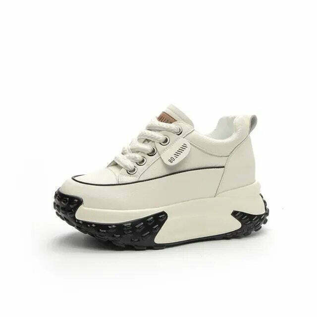 Gen Z K-POP Streetwear: Marcus Y2K Platform Sneakers