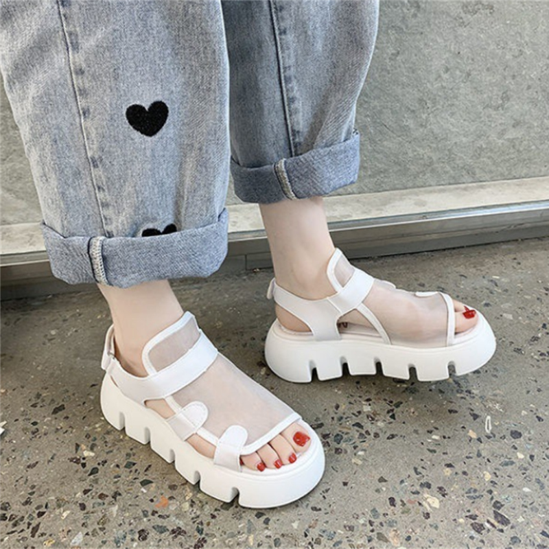 Gen Z K-POP Streetwear: Mariposa Y2K Platform Sandals