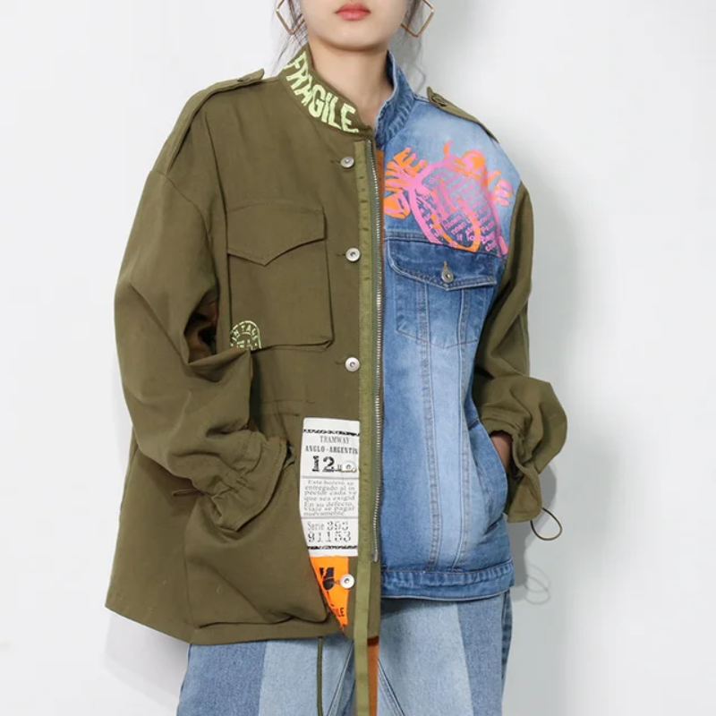 Gen Z K-POP Streetwear: Palermo Duo Y2K Fashion Jacket