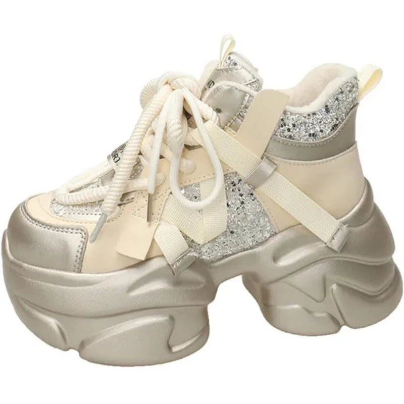 Gen Z K-POP Streetwear: Pixie Platform Sneakers for Y2K Fashion