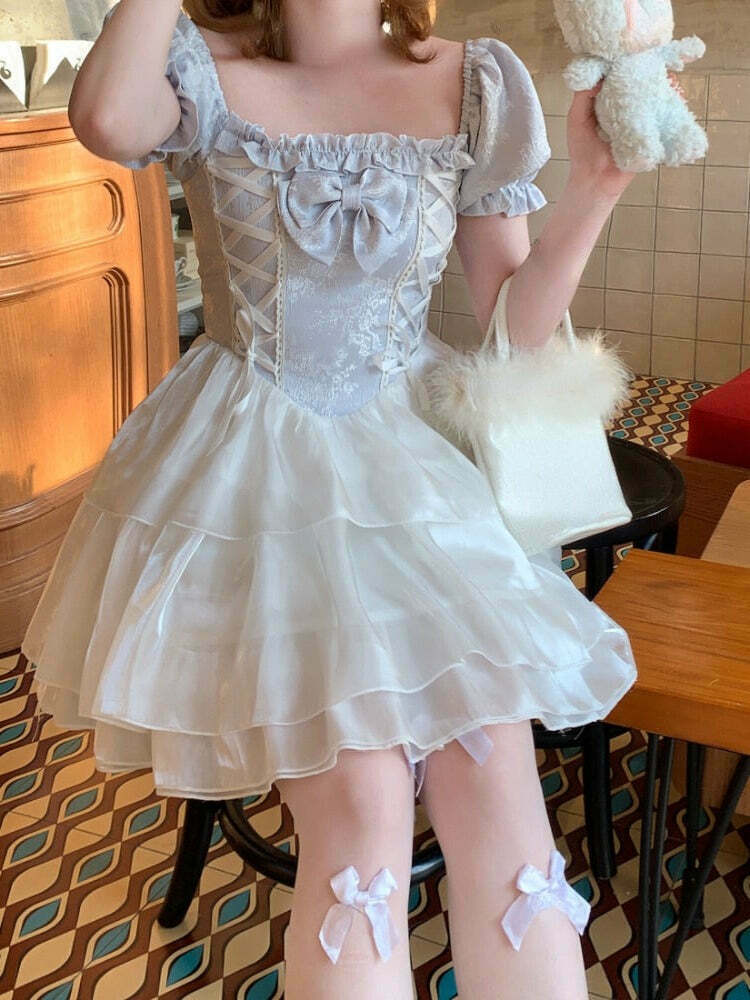 Gen Z K-POP Streetwear: Princesscore Fairycore Angelcore Kawaii Dress