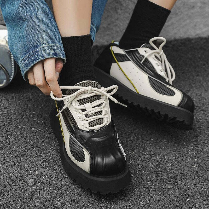 Gen Z K-POP Streetwear: Roberto Flux Y2K Sneakers