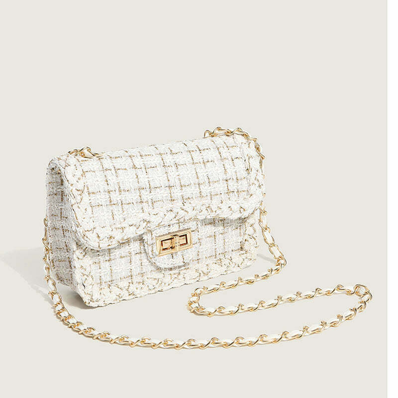 Gen Z K-POP Streetwear: Trendy Chain Crossbody Bag for Y2K Style