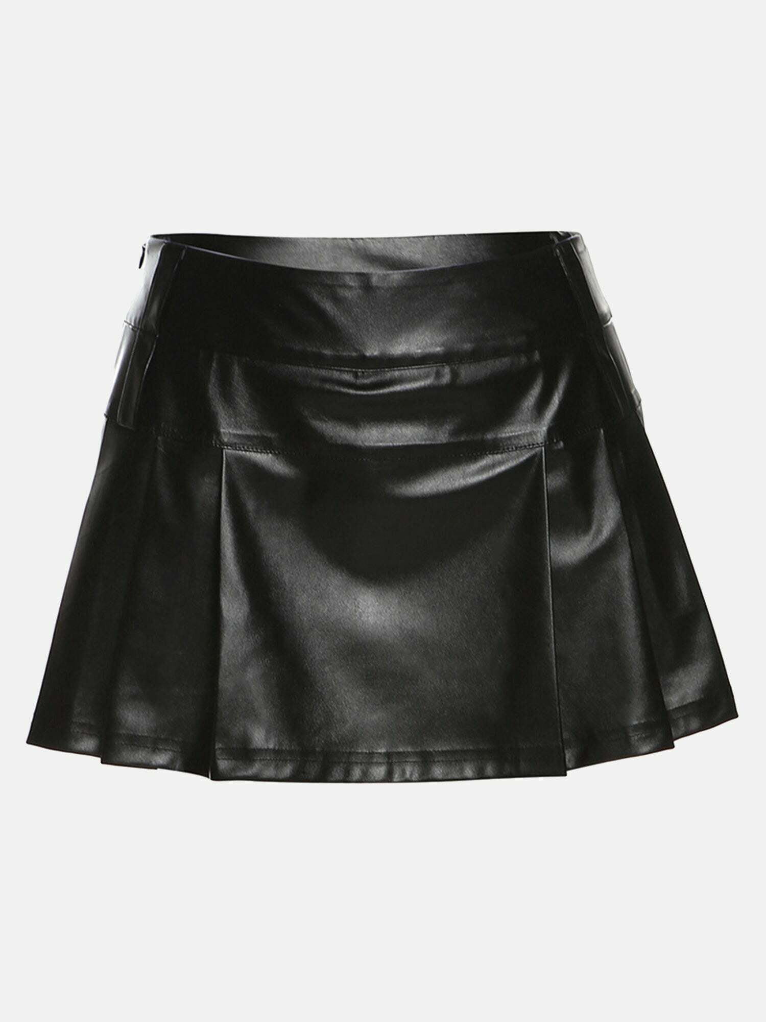 Gen Z K-POP Streetwear: Trendy Low-Waist Pleated Skirt for Fashion-Forward Girls