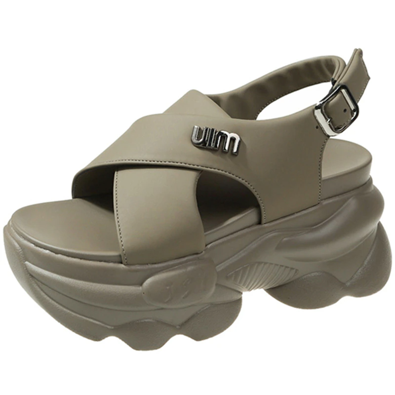 Gen Z K-POP Streetwear: U.I.M Summer Sandals for Y2K Fashion