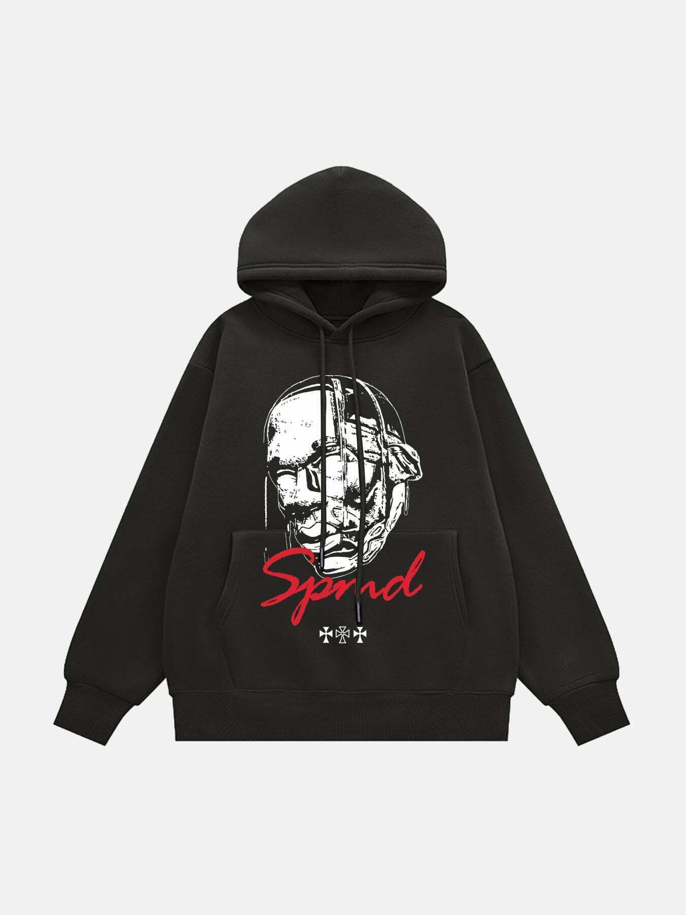 Gen Z K-POP Streetwear: Y2K Avatar Graphic Hoodie