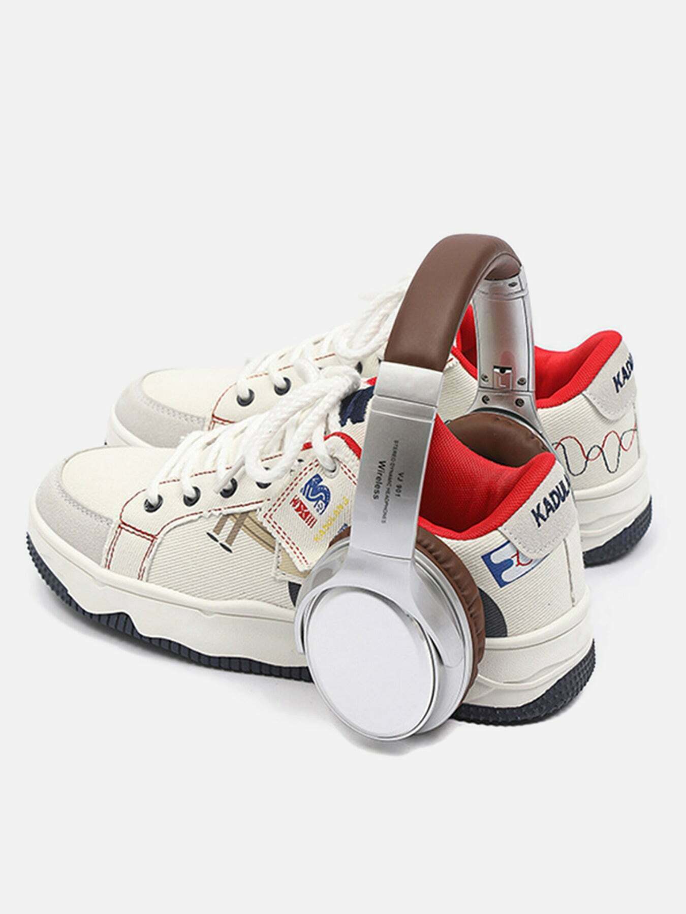 Gen Z K-POP Streetwear: Y2K College Canvas Sneakers