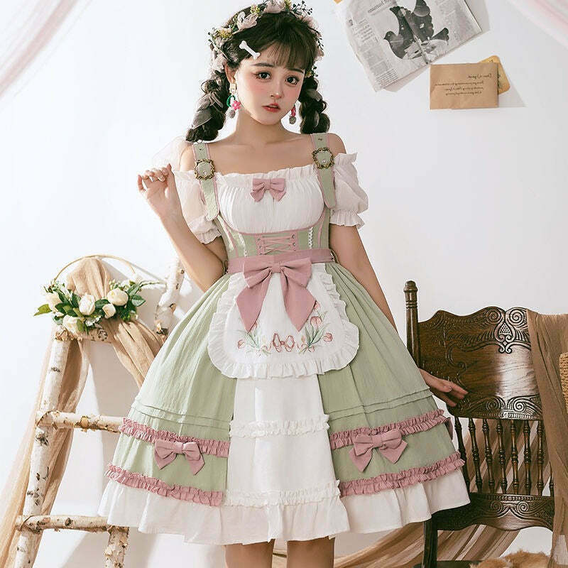 Gen Z K-POP Streetwear Y2K Dress & Top Set with Optional Petticoat